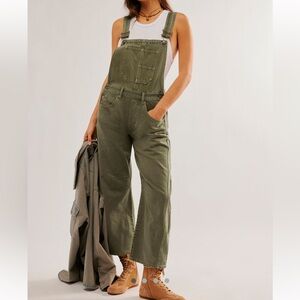 We The Free Good Luck Barrel Overalls